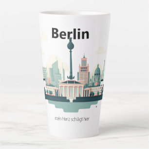 Taza De Café Latte Berlín Skyline Tasse - Heimatliebe Pur