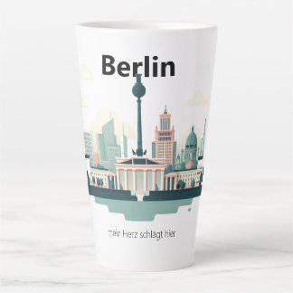 Taza De Café Latte Berlín Skyline Tasse - Heimatliebe Pur