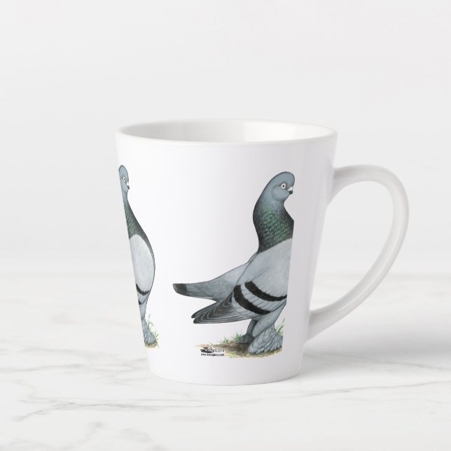 Taza De Café Latte Berliner Tumbler Pigeon Blue Bar (Derecha)