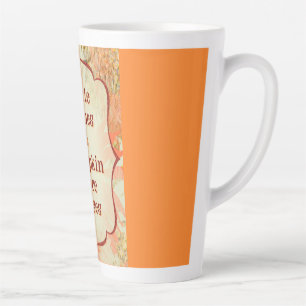 Taza De Café Latte Besos de especias de calabaza - Tarjeta de saludo 