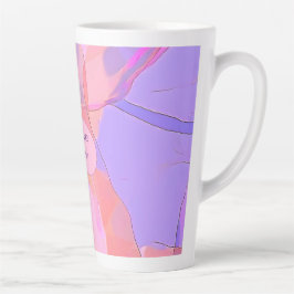 Taza De Café Latte Best Teacher – Abstract Design Personalized