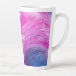 Taza De Café Latte Best Teacher Ever Pastel Swirl