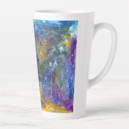 Taza De Café Latte Bestia Azul en ejecución
