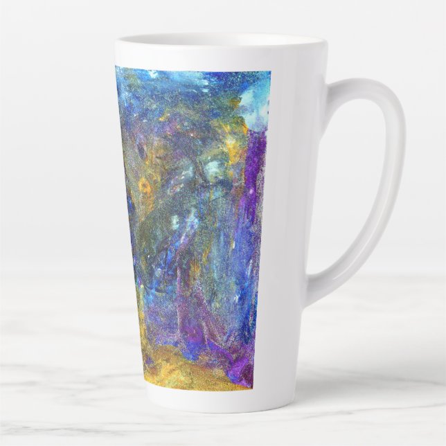 Taza De Café Latte Bestia Azul en ejecución (Derecha)