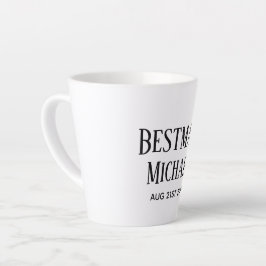 Taza De Café Latte Bestman Groomsman GIFTS Classic Black