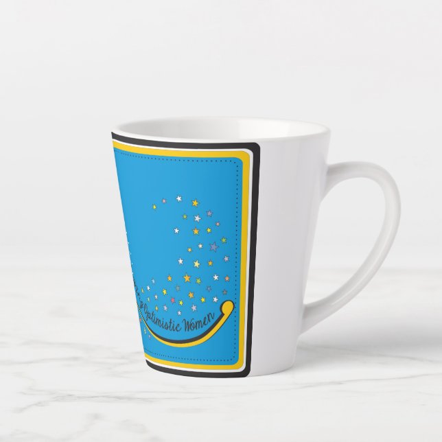 Taza De Café Latte BeTheGlowOfPEO Latte Mug (Derecha)