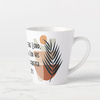 Taza De Café Latte Biblia BOHO Verse Latte Mug