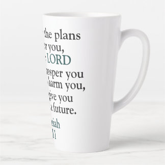 Taza De Café Latte Biblia Verse Jeremiah 29:11