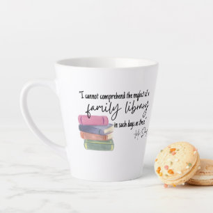 Taza De Café Latte Biblioteca familiar: Manos Izquierdistas