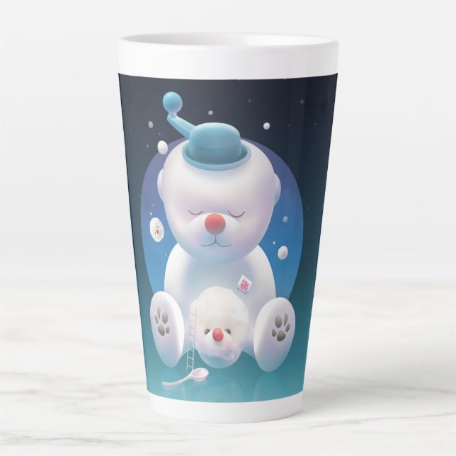Taza De Café Latte Bichon Ice Shaver Dreamland (Anverso)
