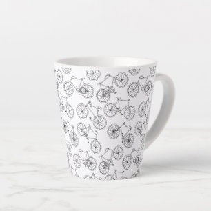 Taza De Café Latte Bicicletas Vintage PERSONALIZADO de diseño de bic