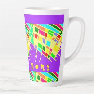 Taza De Café Latte Bienvenido a casa, arte de bienvenida y mensaje