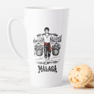 Taza De Café Latte Bienvenido a Málaga 5: El Cenachero