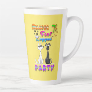 Taza De Café Latte Bienvenidos A Cuatro Fiestas Legales