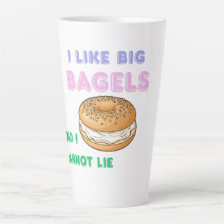 Taza De Café Latte Big Bagels Funny Breakfast Shirt
