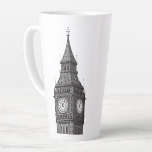 Taza De Café Latte Big Ben Clock Tower London Inglaterra