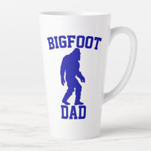 Taza De Café Latte Bigfoot Papá - Bigfoot Divertido