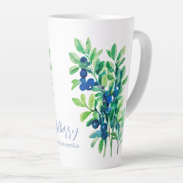 Taza De Café Latte Bilberries (Ángulo derecho)