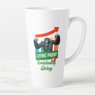 Taza De Café Latte Biología Evolutiva Humor de Primates