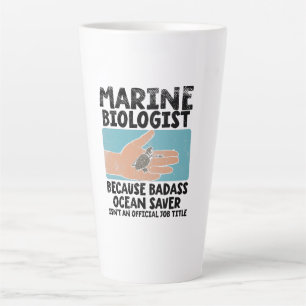 Taza De Café Latte Biólogo Marino Biología Marina