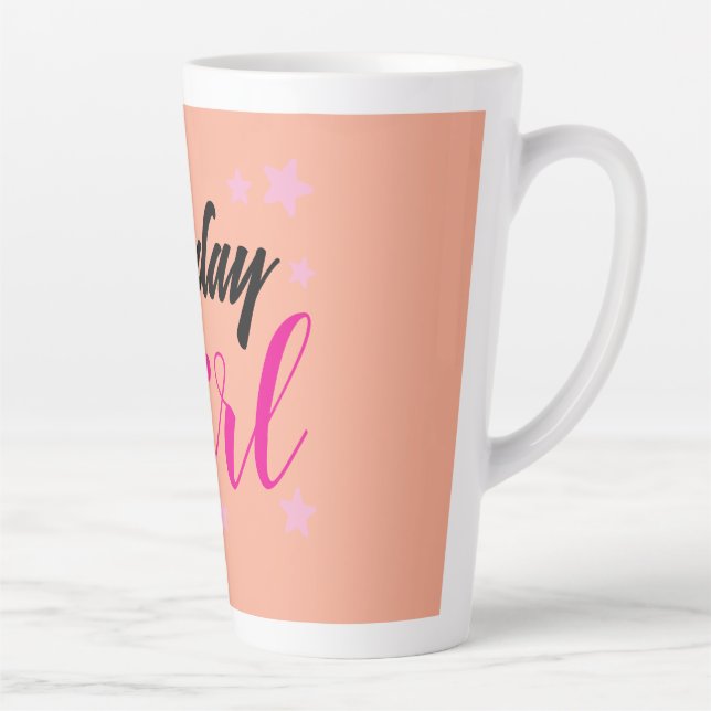 Taza De Café Latte Birthday Girl | Collection  Féminins | Baréjoa (Derecha)