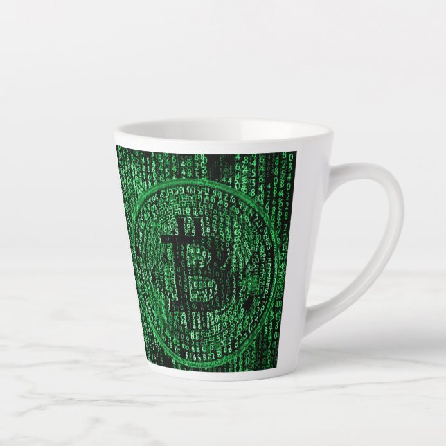 Taza De Café Latte Bitcoin (Derecha)