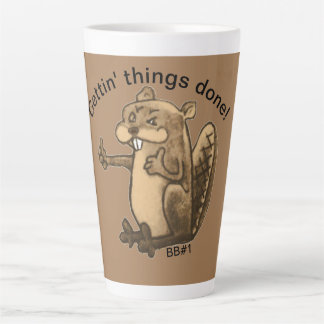 Taza De Café Latte Bizzy Beaver #1 Latte Mug