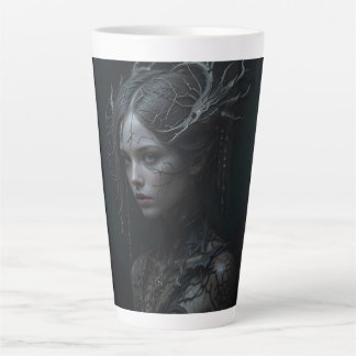 Taza De Café Latte Black Gothic Girl