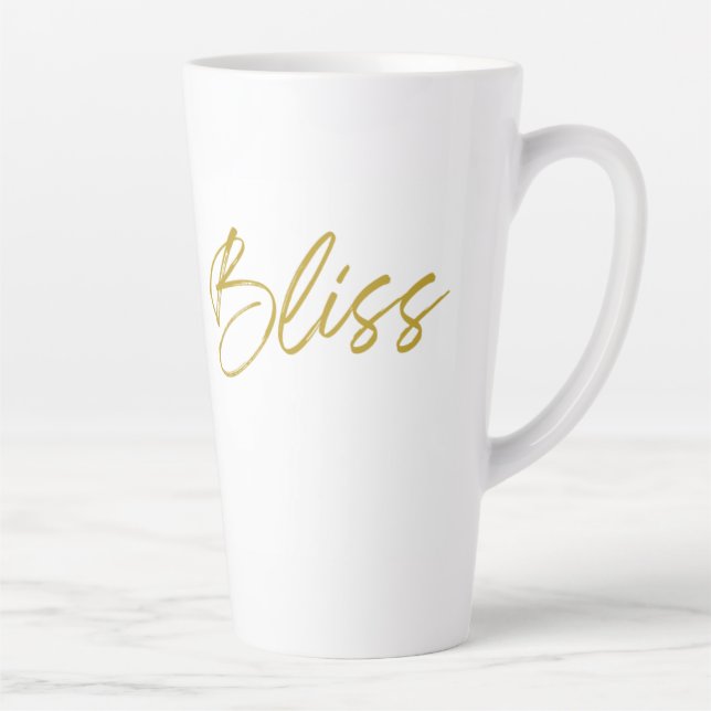 Taza De Café Latte Bliss Tall Latte Mug (Derecha)