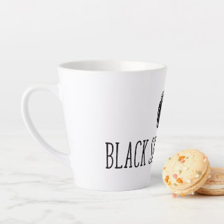Taza De Café Latte Blogs de negro lata