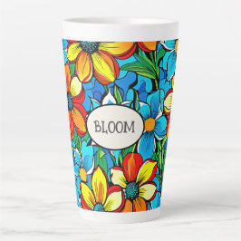 Taza De Café Latte Bloom Botanical Classic Mug