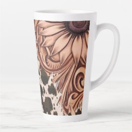 Taza De Café Latte Bloom de cobre