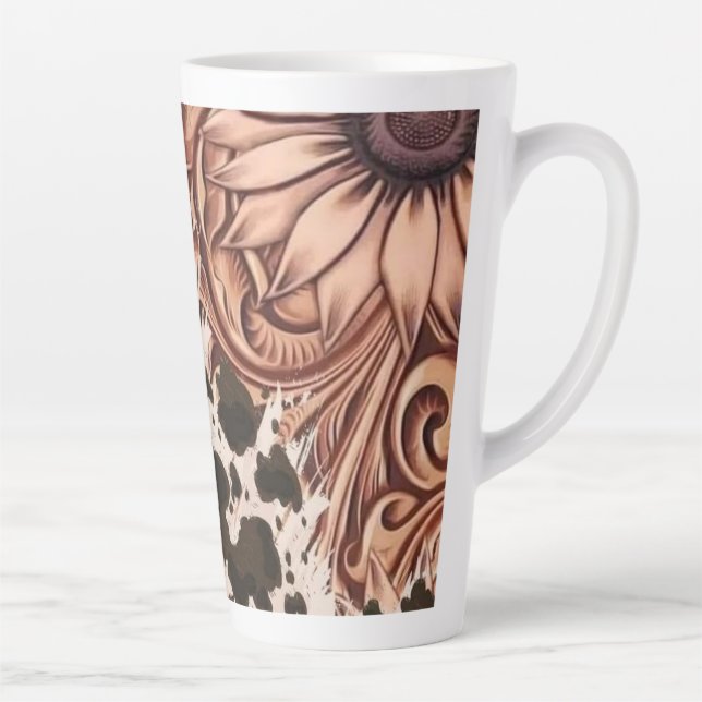 Taza De Café Latte Bloom de cobre (Derecha)