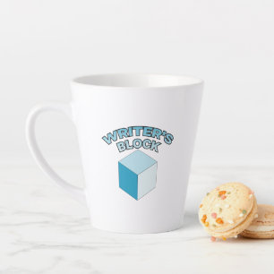 Taza De Café Latte Bloque del escritor