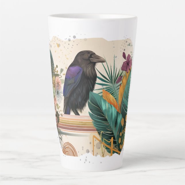 Taza De Café Latte BlossomRaven im Dschungel (Anverso)