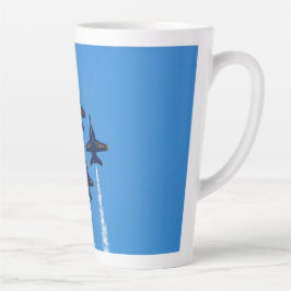 Taza De Café Latte Blue Angels Latte Mug
