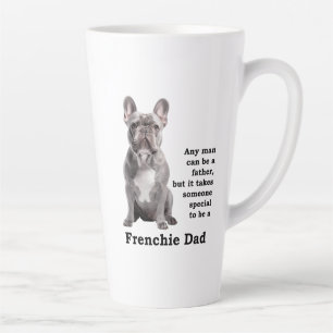 Taza De Café Latte Blue Frenchie Dad