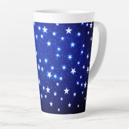 Taza De Café Latte Blue Stargazer