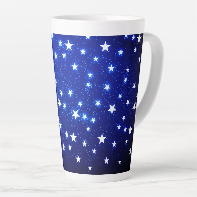 Taza De Café Latte Blue Stargazer (Ángulo derecho)