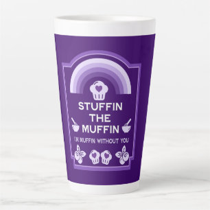Taza De Café Latte Blueberry Muffin Baker