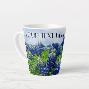 Taza De Café Latte Bluebonnets Texas Flowers Lupine