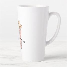 Taza De Café Latte Blush Movie Time Popcorn
