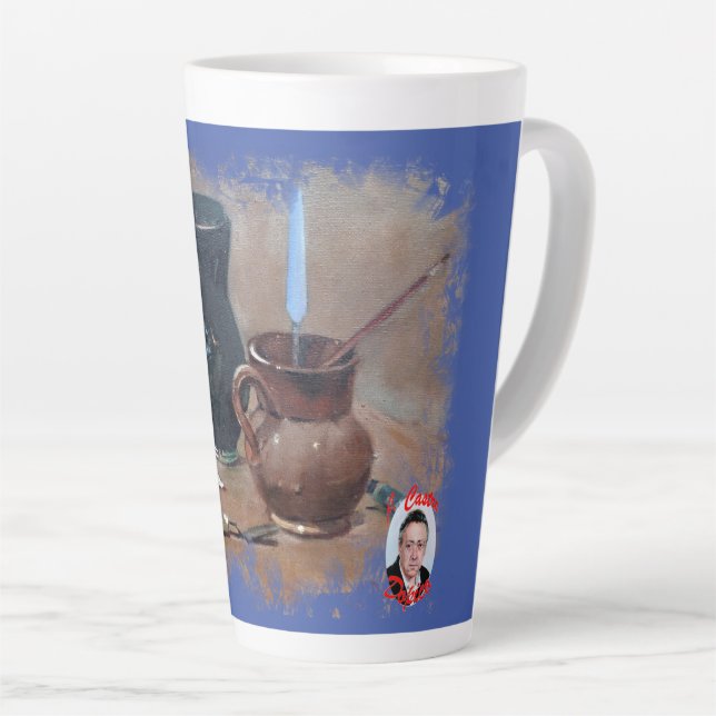 Taza De Café Latte Bodegón (Ángulo derecho)