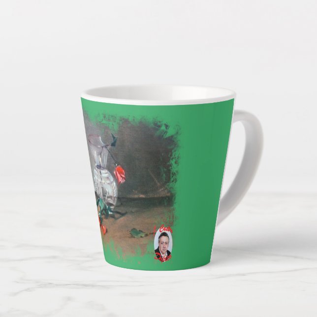 Taza De Café Latte Bodegón (Ángulo derecho)