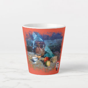 Taza De Café Latte Bodegón a espátula