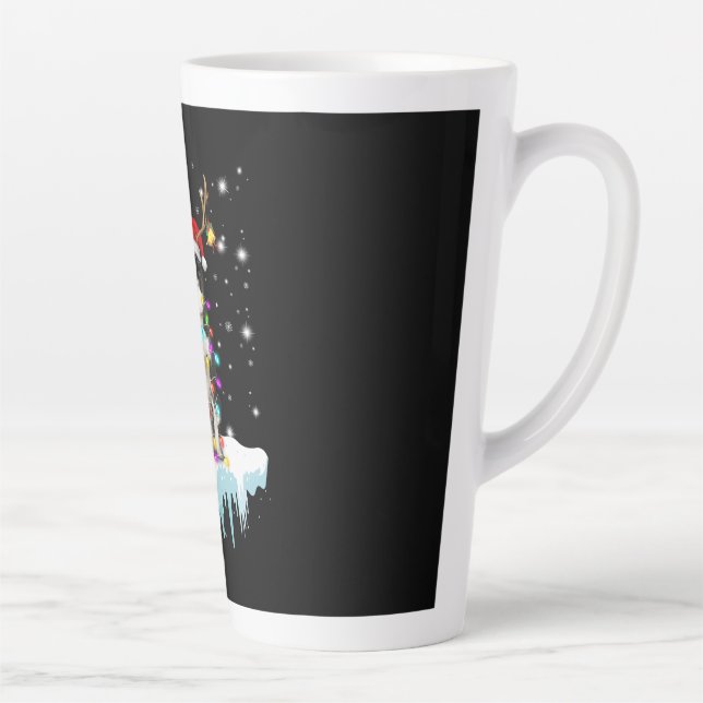 Taza De Café Latte Boder Colline Reindeer Christmas Present (Derecha)