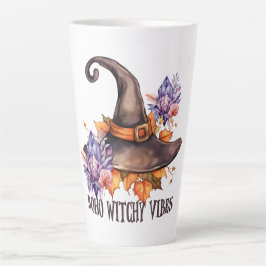 Taza De Café Latte Boho Witchy Vibes Halloween 