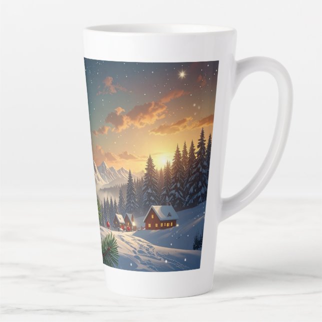Taza De Café Latte bola de navidad (Derecha)