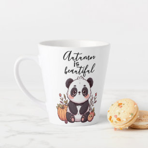 Taza De Café Latte Bolas de café de otoño