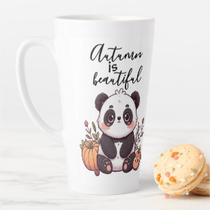 Taza De Café Latte Bolas de café de otoño